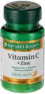 Suplemento de vitamina C e zinco Nature's Bounty 60 comprimidos