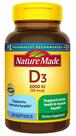 Suplemento de Vitamina D3 2000UI - 320 Cápsulas Gelatinosas