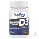 Suplemento de Vitamina D3 Colecalciferol 60 cápsulas APISNUTRI