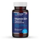 Suplemento de vitamina D3+K2 e magnésio AgeImmune 60 cápsulas
