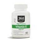 Suplemento de Vitamina E de Alta Potência (1000 UI) - 60 Cápsulas - Whole Foods Market 365