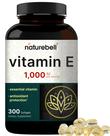 Suplemento de Vitamina E NatureBell - 1000 UI - 300 Cápsulas