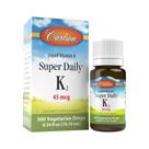 Suplemento de vitamina K Carlson Super Daily K2 45mcg 10,16 ml Suplemento de vitamina K Carlson Super Daily K2 45mcg 10,16 ml