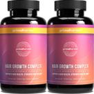Suplemento de vitaminas para crescimento capilar Primal Harvest, pacote com 2 120 comprimidos