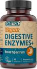 Suplemento de vitaminas veganas DEVA e enzimas digestivas (90 cápsulas)