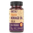 Suplemento de vitaminas veganas DEVA, óleo de borragem, 500 mg, 90 comprimidos