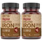 Suplemento DEVA Nutrition Ferro quelatado vegano 29 mg com B-12
