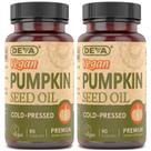 Suplemento Deva Nutrition - Óleo de Semente de Abóbora Vegano 500mg (90 Cápsulas)