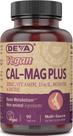 Suplemento DEVA Vegan Cal MAG Plus com cálcio e magnésio 90 comprimidos