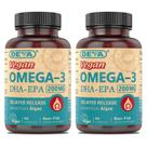 Suplemento DEVA Vegan Omega-3 DHA-EPA 90 cápsulas x2
