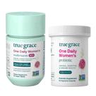 Suplemento diário True Grace One, multivitamínico feminino para mulheres com mais de 40 anos e fornecimento de probiótico para 30 dias