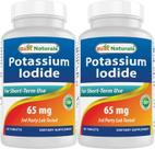 Suplemento dietético Best Naturals Iodeto de potássio 65mg 60 comprimidos