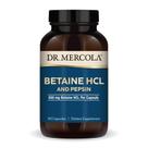 Suplemento dietético Dr. Mercola Betaína HCL e Pepsina 650mg