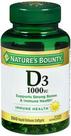 Suplemento dietético Nature's Bounty Bounty D-1000 IU x350