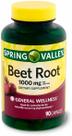 Suplemento Dietético Spring Health Valley Beet Root - 1000mg (90 Cápsulas)