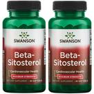 Suplemento dietético Swanson Beta Sitosterol 160 mg 60 cápsulas, pacote com 2