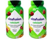 Suplemento dietético Vitafusion Calcium 500mg Gummies 100ct x2