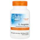 Suplemento Doctor's Best Sustained Plus de liberação imediata, comprimido de 500 mg de L-arginina, 120 unidades