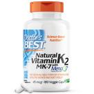 Suplemento Doctor's Best Vitamina K2 MK-7 - 180 Cápsulas
