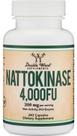 Suplemento Double Wood Nattokinase 4.000 FU 240 Cápsulas