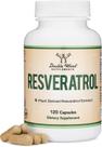 Suplemento Double Wood Resveratrol 500mg - 120 Cápsulas