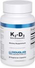 Suplemento Douglas Laboratories K2-D3 com Astaxantina 30 cápsulas