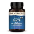 Suplemento Dr. Mercola Organic 5-HTP com raiz de valeriana 30 cápsulas
