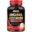 Suplemento DRFOSTER Coq10 Ubiquinol 200 mg com vitamina E e PQQ