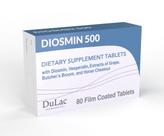 Suplemento Dulàc Diosmin 500 Hemorrhoid Leg Vein 80 comprimidos