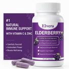 Suplemento ELVERA Sabugueiro 1200 mg Vitamina C Zinco 60 cápsulas