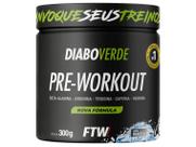 Suplemento Em Pó Pre Treino Pre Workout Pote 300g FTW DIABO VERDE