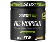 Suplemento Em Pó Pre Treino Pre Workout Pote 300g FTW DIABO VERDE