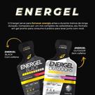 Suplemento Energético em Gel Bodyaction Energel Black para Performance Sabor Abacaxi Sachê 30G