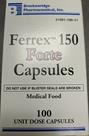 Suplemento Ferrex-150 Forte Capsules, embalagem blister de 100 unidades