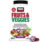 Suplemento Force Factor Fruits & Veggies 60 gomas mastigáveis