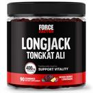 Suplemento Force Factor Longjack Tongkat Ali Gummies 90 quilates