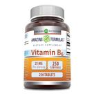 Suplemento: Fórmulas incríveis: vitamina B6, piridoxina, 25 mg, 250 comprimidos