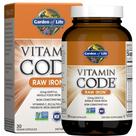 Suplemento Garden of Life Vitamin Code Raw Iron 30 cápsulas