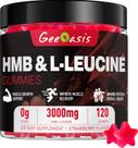 Suplemento Geeoasis HMB e L-Leucina Gummies 120 unidades