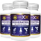 Suplemento Genex 99% Micronizado Trans-Resveratrol 1000 mg 120 cápsulas