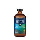 Suplemento GNC de óleo de peixe de força tripla 240 ml com 1000 mg de ômega-3