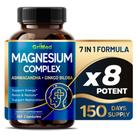 Suplemento GriMed Magnésio Complex de 8.600 mg com Ashwagandha e Ginkgo Biloba 150 ct