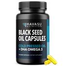 Suplemento HAVASU NUTRITION Aceite de Semilla Negra + DHA 60 Cápsulas Suplemento HAVASU NUTRITION Aceite de Semilla Negra + DHA 60 Cápsulas