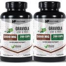 Suplemento Healthfare Graviola: 200 Cápsulas de 5000mg Suplemento Healthfare Graviola: 200 Cápsulas de 5000mg