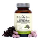 Suplemento Herbal Roots Black Sabugueiro em Cápsulas de 4.300 mg