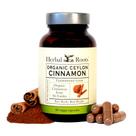 Suplemento Herbal Roots Organic Ceilon Canela 60 cápsulas
