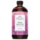 Suplemento HERITAGE STORE Óleo de semente preta orgânico 473 ml vegano