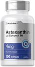 Suplemento Horbaach Astaxantina 4mg - 150 Cápsulas com Óleo de Coco