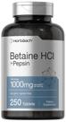 Suplemento Horbäach Betaine HCl com Pepsina - 1000mg - 250 Comprimidos