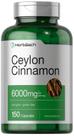 Suplemento Horbaach Ceylon Canela 6000mg 150 cápsulas